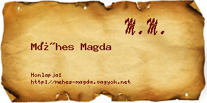 Méhes Magda névjegykártya