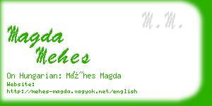 magda mehes business card